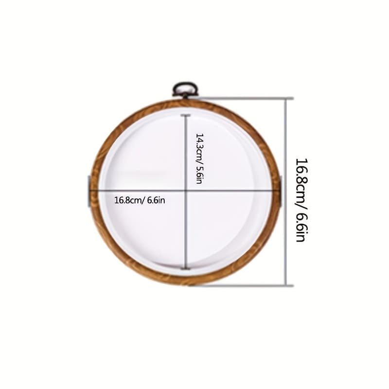 TEMU 1pc Embroidery Hoop Different Shapes For Crafts Sewing And Cross Stitch Embroidery Stand Auxiliary Tool Used Frame
