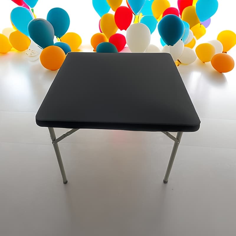 TEMU 1pc. Elastic Tablecloth Cover, Square Tablecloth, Birthday Tablecloth, Banquet Tablecloth, Party Tablecloth, Picnic Tablecloth, Solid Color Tablecloth. 86cm X 86cm / 33.85in X 33.85in