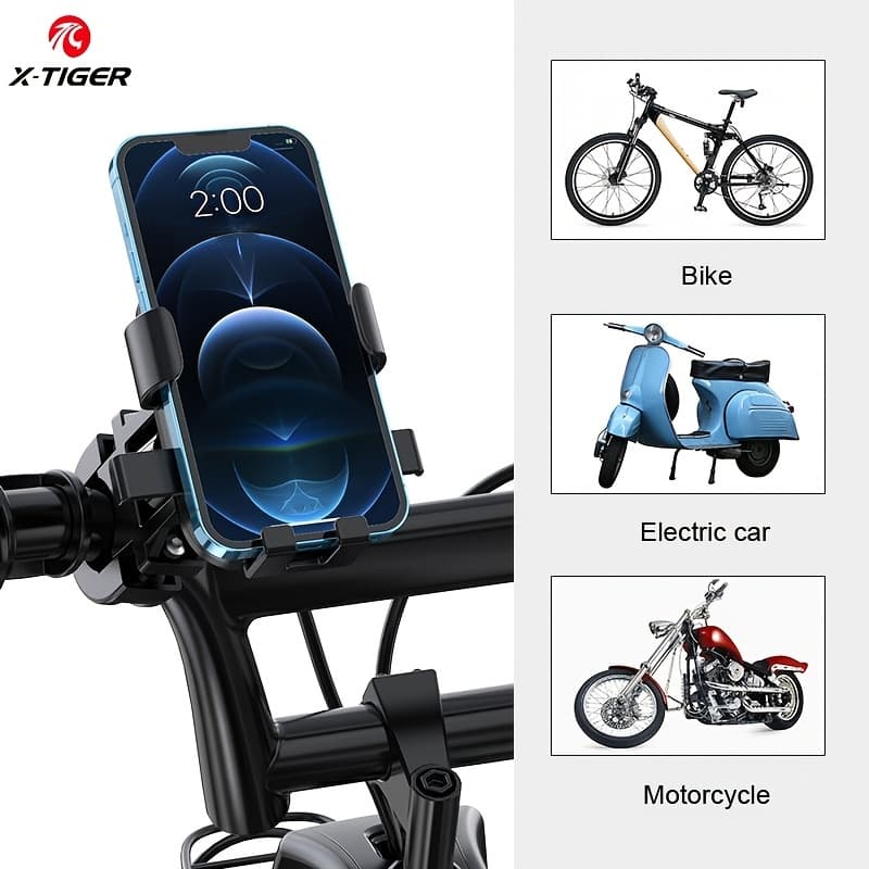 TEMU X-tiger Anti-slip Mobile Phone Holder Mount For Outdoor Riding And Mountain Biking - Holds Your Phone For