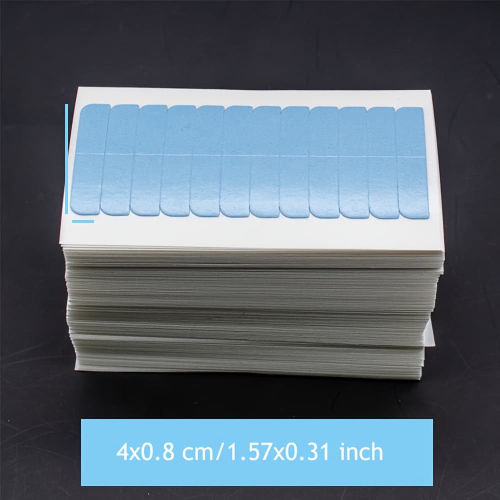 TEMU 120pcs Of Tape Designed For And Extensions, Featuring Waterproof And Sweat-resistant . This Double-sided Adhesive Tape Is Precut And Invisible, Ideal For Toupees And Wigs