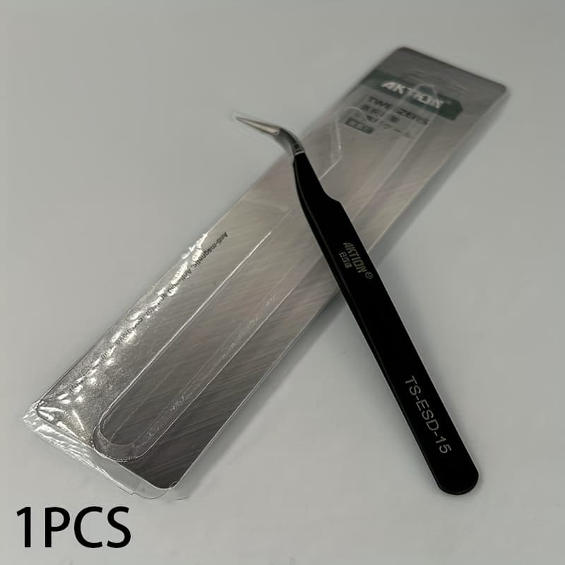 TEMU (1pc/2pcs) Special Tools For Clothing , Tweezers, Stainless Steel Precision Esd Tweezers, Angled Line Picking Clips, Sturdy And Durable, Sewing Machine Tools, Angled Tweezers, Straight Tweezers.