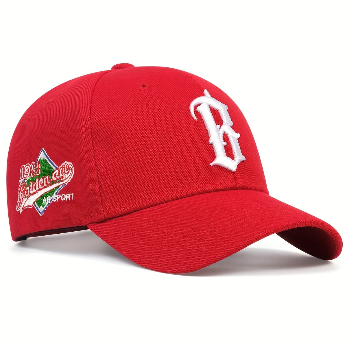 TEMU Women's Embroidered Baseball Outdoor Adjustable Sun Hat Casual Suitable For Spring Autumn Travel Beach Party