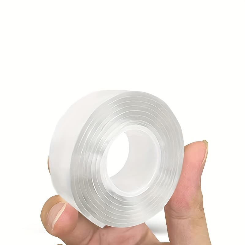 TEMU Super Strong Double Sided Adhesive Tape, Washable Waterproof Transparent Double Tape, Suitable For Kitchen And Bathroom Supplies!