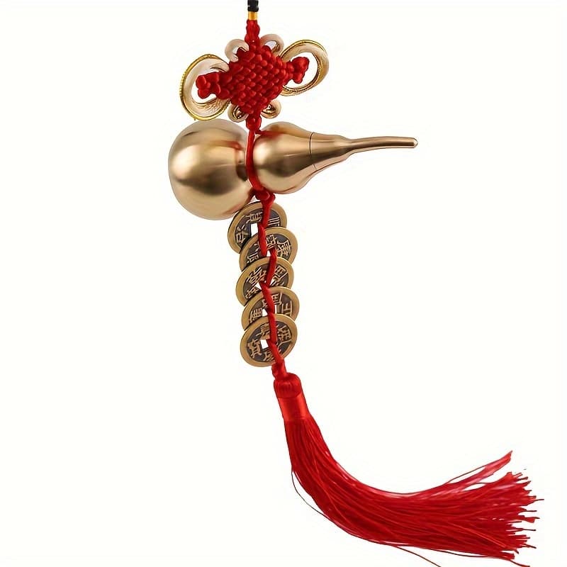 TEMU 2pcs/1pc, New Pure 5 Money Gourd, 5 Gourd Chinese Knot Tassel Pendant, Pendant, For New Year Spring Festival Decor Home Decor Spring Summer Decor, 's Day Decor Easter Decor