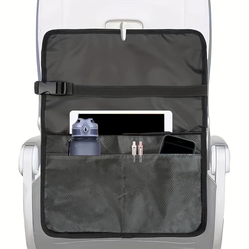 TEMU Airplane Tray Table Organizer, Portable Storage Bag For Travel