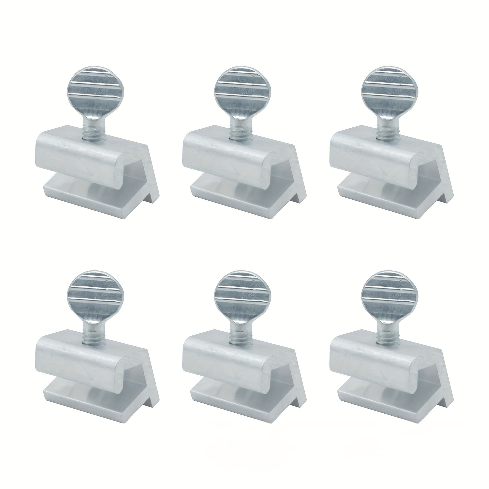 TEMU Set Of 6 Window Locks Featuring A Round Handle - No Drilling Required, Designed For Sliding Doors To Enhance Safety And Prevent Theft