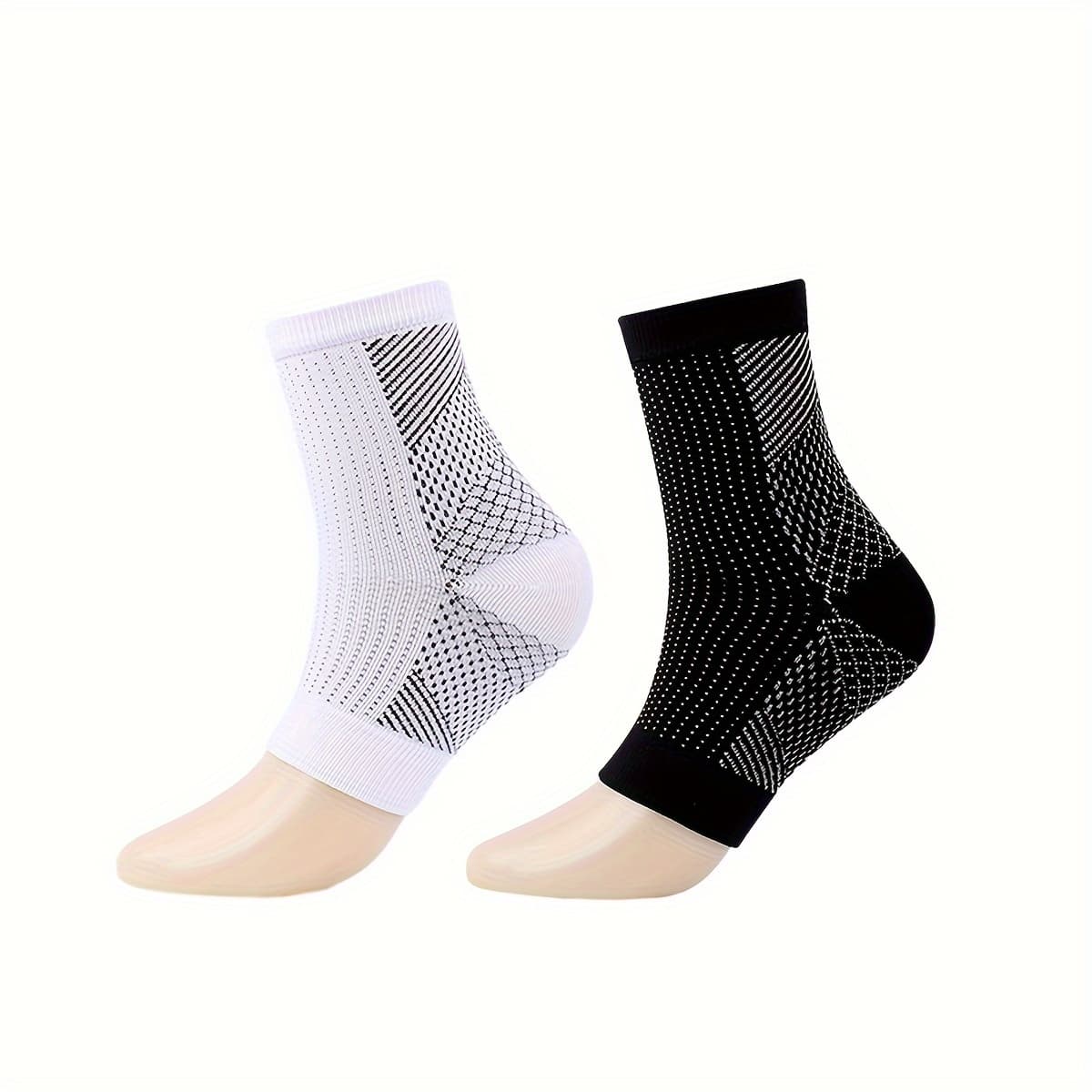 TEMU 4/ Of Open Toe Copper Compression Sleeves For Ankles, Ideal Gift For Adults In Sports Like Running, Hiking, And Cycling