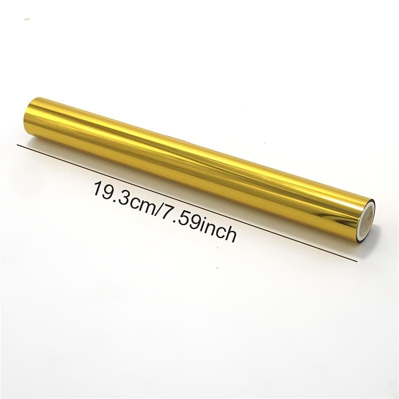 TEMU Briartw Holographic Heat Transfer Craft Foil, 19.3cm X 5m - Toner Reactive, Pet Material, Ideal For Diy Projects & Laser Printers, Assorted Colors