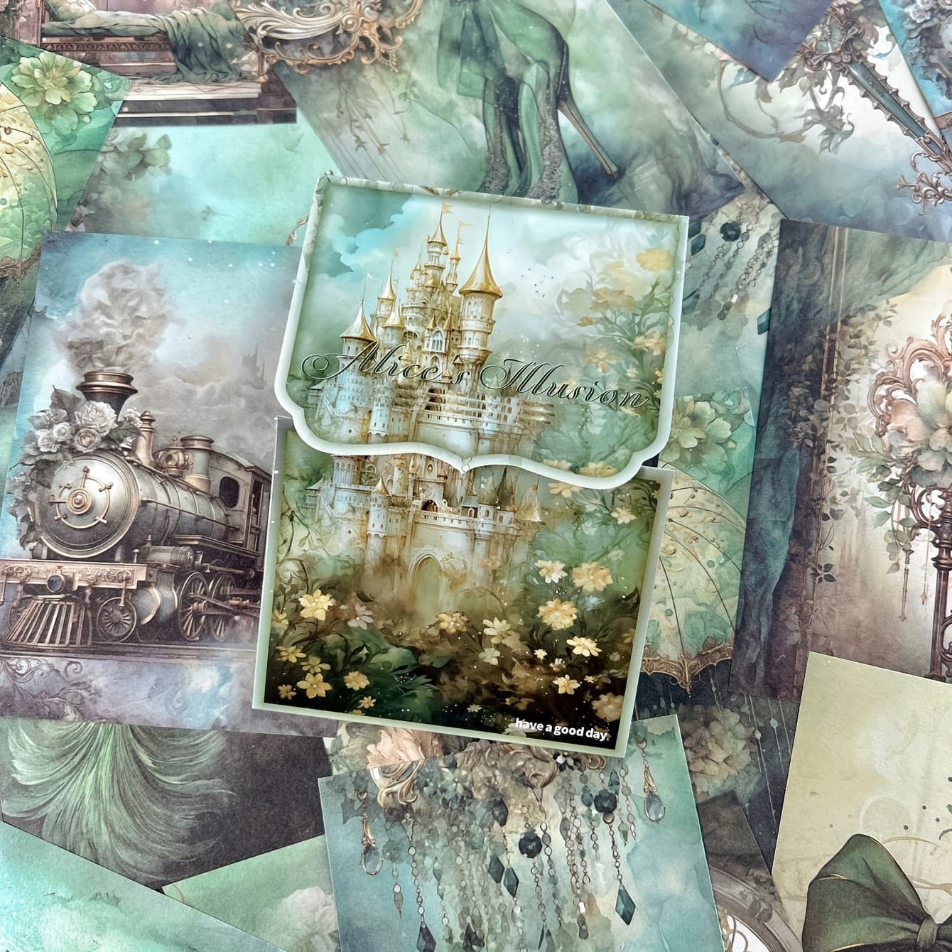 TEMU A Pack Of 50 Vintage Material Paper Hand Account Collage Decoration Background Craft Paper