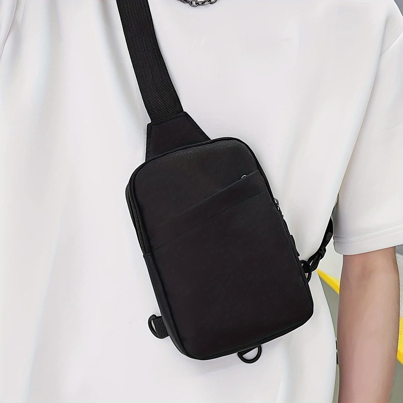 TEMU -one Multifunctional Outdoor Chest Bag And Waist Pack For Men And Women, Casual Simple Crossbody Bag, Fashionable Single-shoulder Bag, Fitness Chest Pack, Small Backpack, Phone Pouch