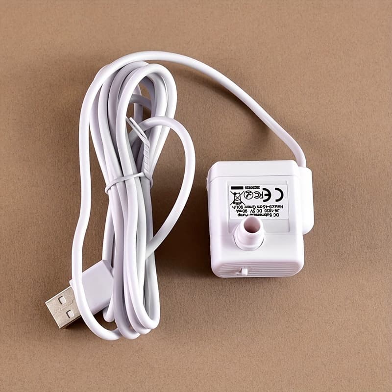 TEMU Usb-powered Cat Drinking Fountain Pump - 36v Low Voltage Pet Water Dispenser Accessory With Valve, For Automatic Pet Hydration, Cat Water Fountain Pump, Accessory, Transparent Tubing