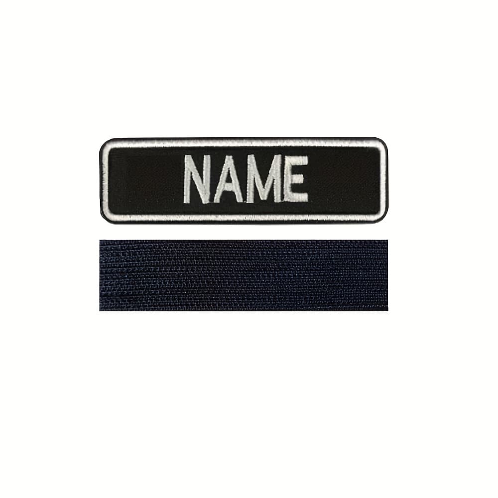 TEMU 5*1.5 Inch Of Personalized Embroidered Name Patches Hook Fastener,uniform,work Shirt,hat Morale Name Patch