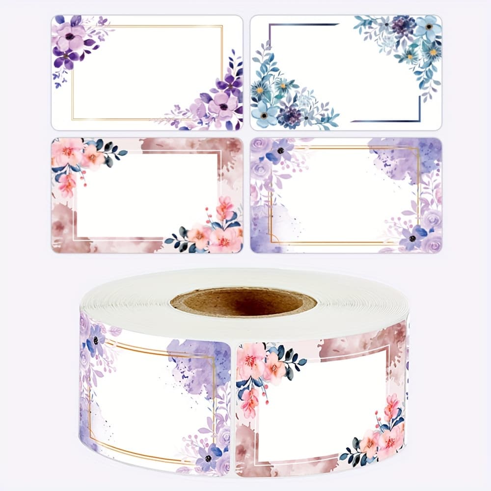 TEMU 250pcs/roll, Flowers Name Labels Kitchen Blank Date Stickers Refrigerator Freezer Food Storage