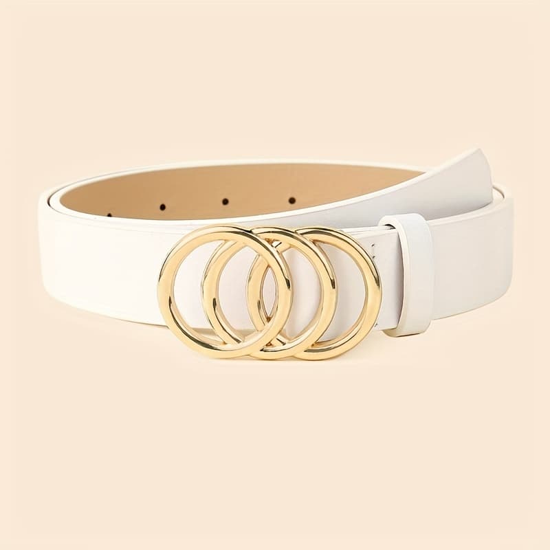 TEMU 1pc Belt With And Alloy Decoration, Women's Trendy And Versatile Belt