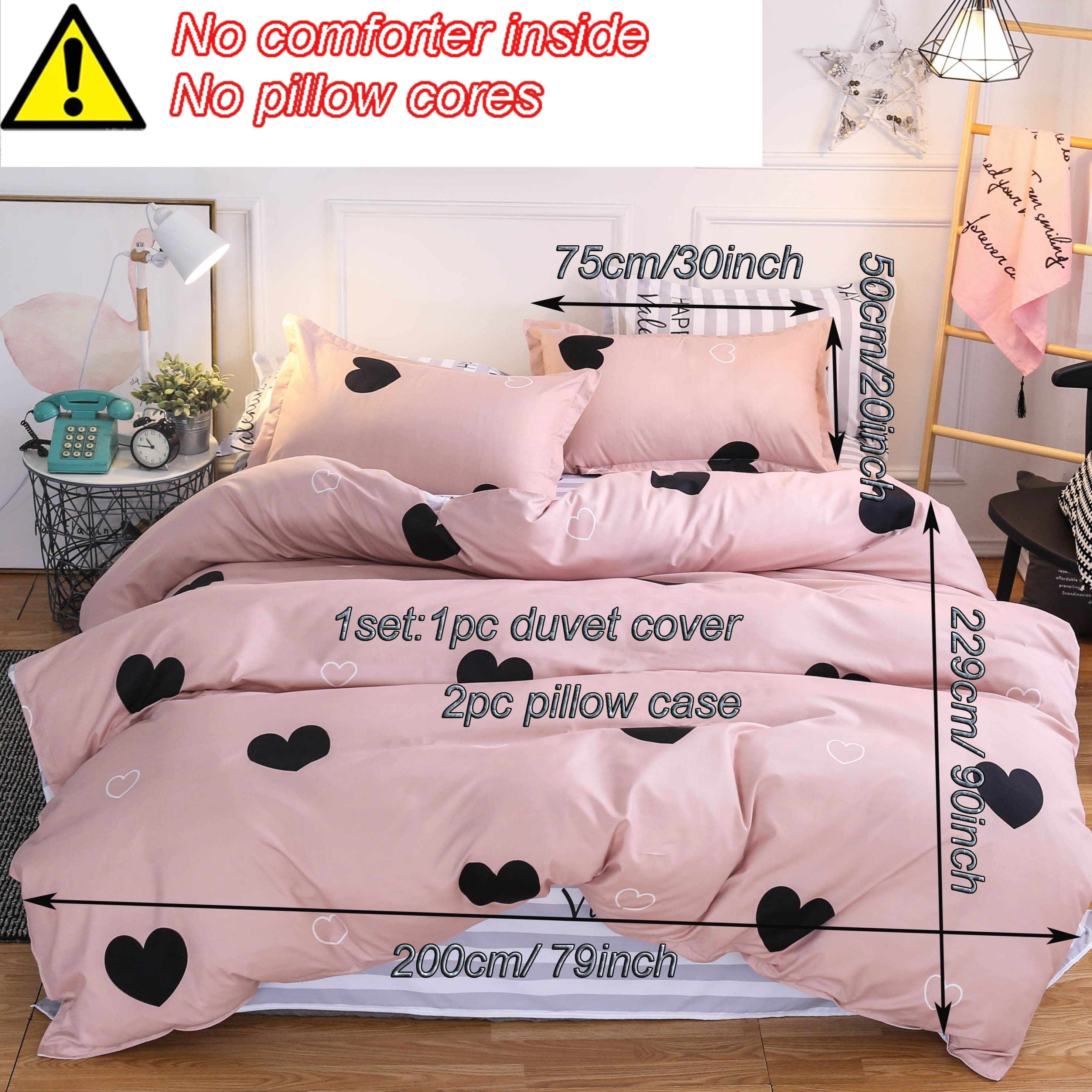 TEMU 2/3pcs Set Holiday Duvet Cover And Pillowcase Set