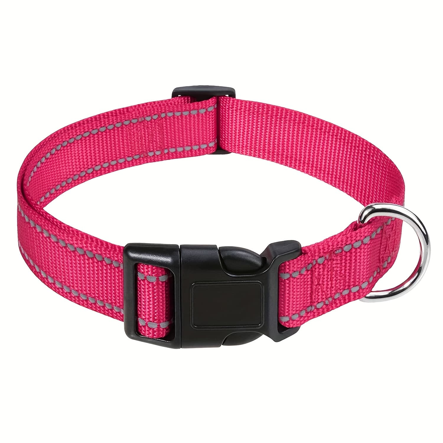 TEMU Personalized Dog Collar, Reflective Custom Embroidered And Phone Number Durable Nylon