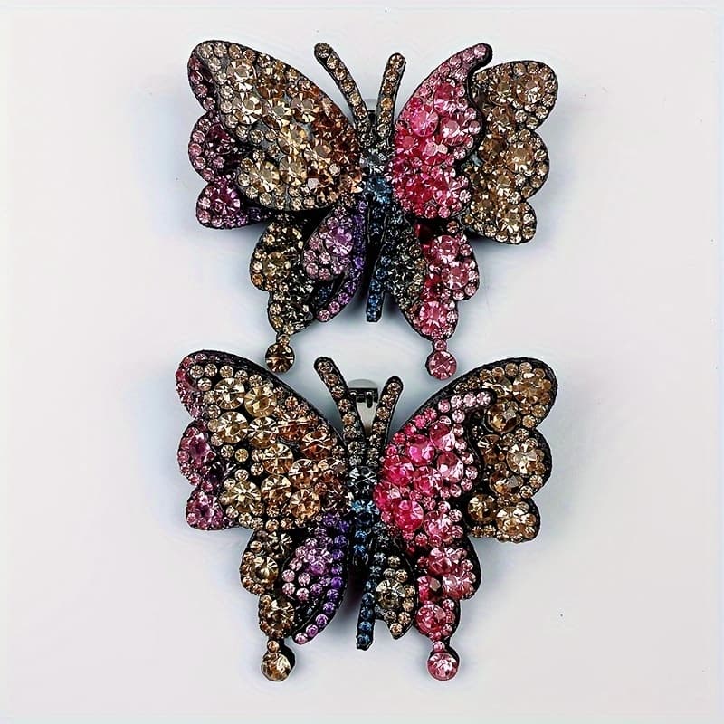 TEMU 2pcs, Detachable Double Layer Colorful Bow Shoe Clip Accessories, Versatile Diy, Suitable For Clothing Accessories