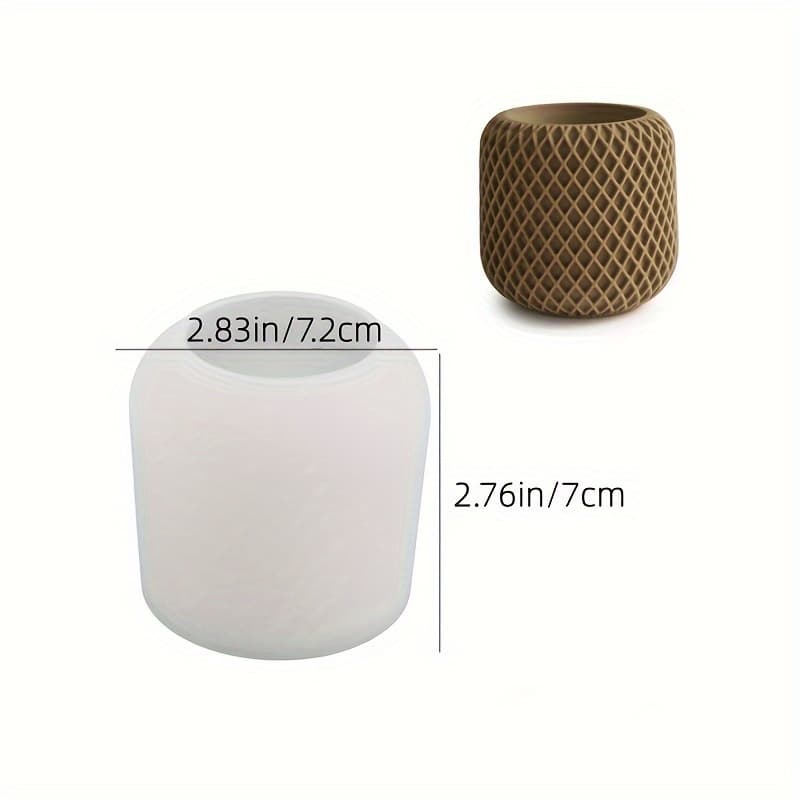 TEMU Diy Drop Glue Cement Mesh Irregular Mesh Gypsum Candle Cup Decoration Mirror Silicone Mold