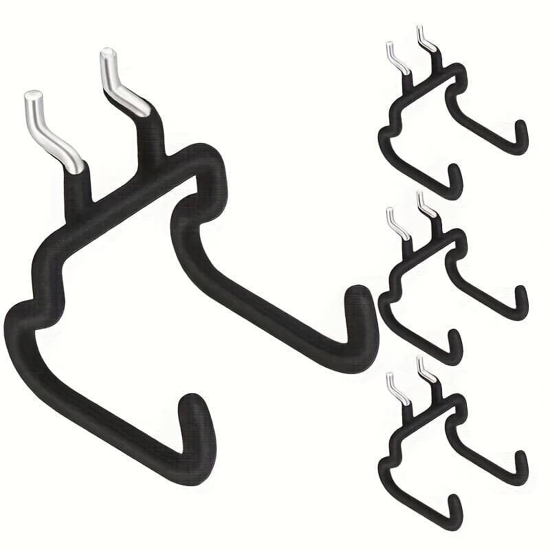 TEMU A Set Of Pegboard Hooks, Consisting Of 4 Iron Hooks, Pegboard Tool Hooks, Wires, Saws, , Electric Drill Warehouse Tool Storage Hooks, Light Garage Metal Hook, Utility Hooks