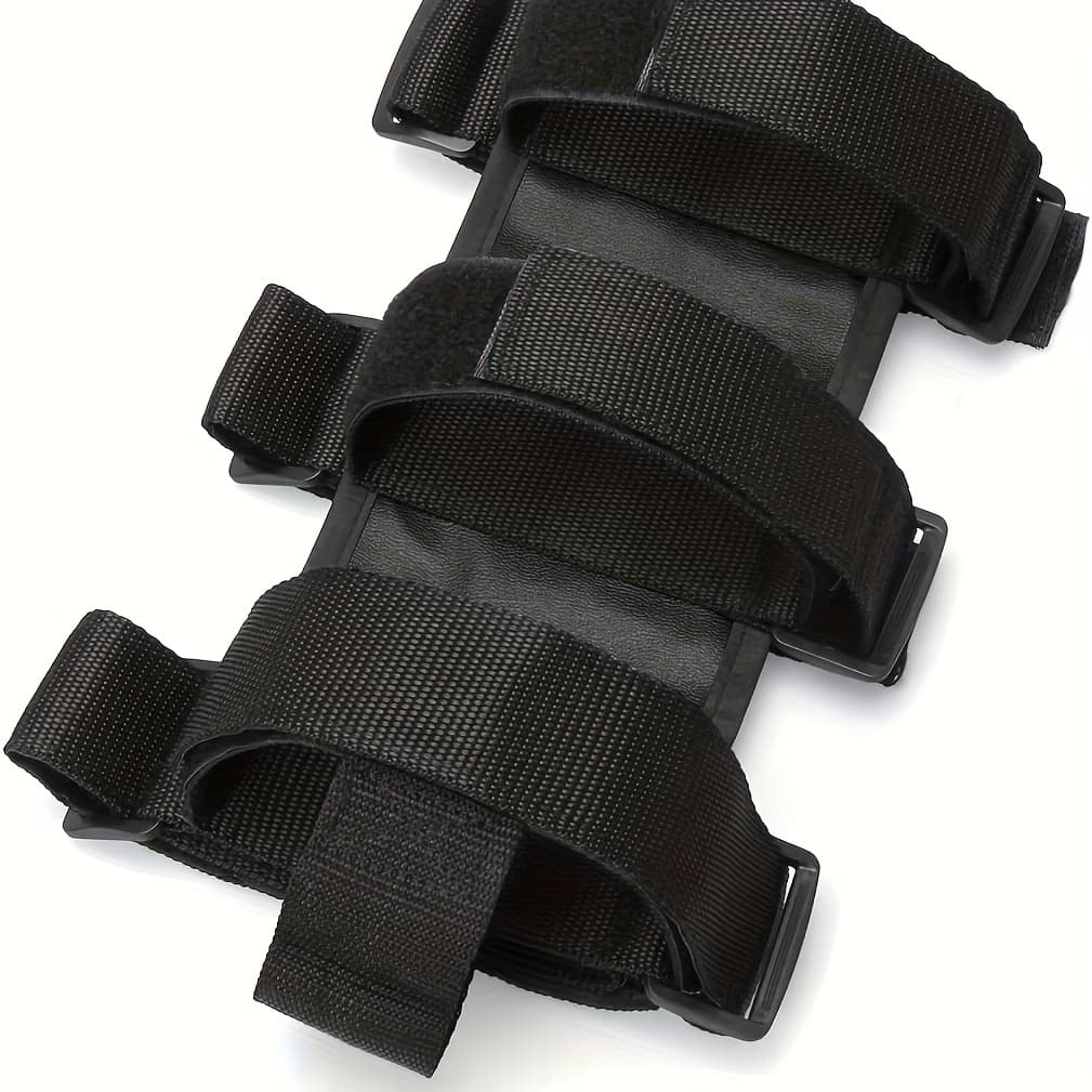 TEMU 1pc Fire Extinguisher Holder For 2.5-3lb Adjustable Strap Bracket Mount For 1965-2022 For Wrangler Tj Cj Yj Jk Jku Jl Jlu Jt