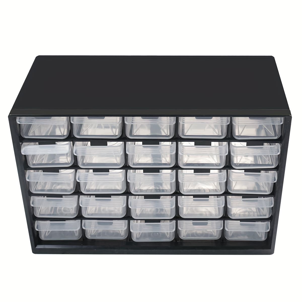 TEMU 25 Multi-grid Drawer Parts Box Wall-mounted Screw Classification Component Box Tool Case Electronic Components Storage Toolbox