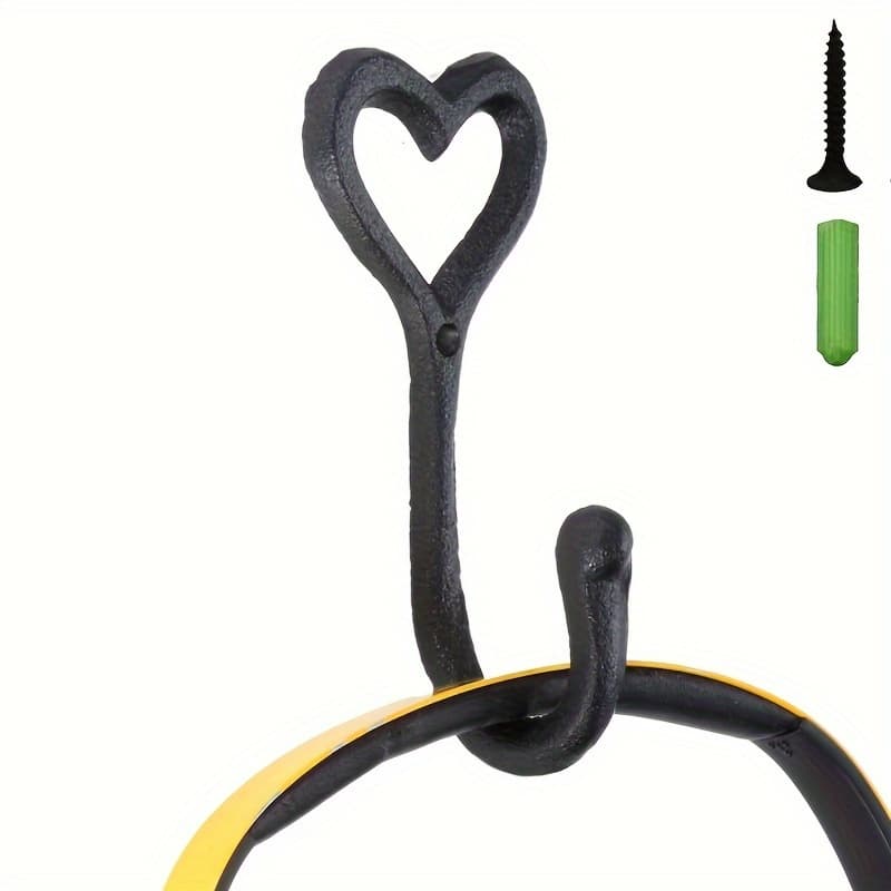 TEMU Boho-chic Cast Wall Hook - , Vintage European Style For Coats & Hats, Perfect For Home Decor