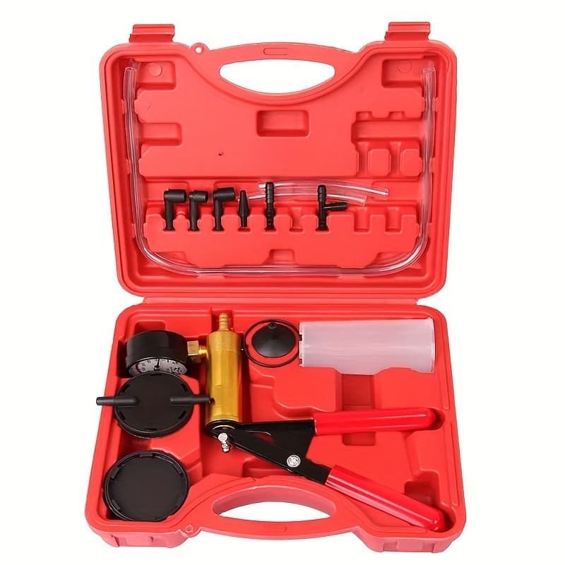 TEMU Handheld Vacuum Pump Tester Kit For Changing Brake Fluid In Vehicles, Designed For Car Repair