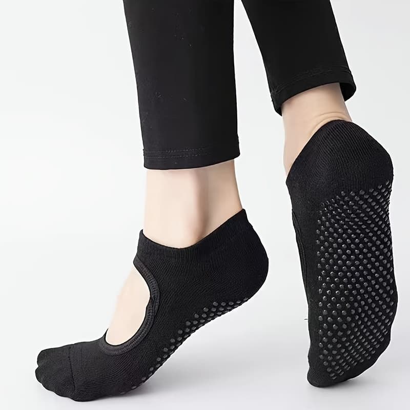 TEMU Professional Anti-slip Yoga Socks Fitness Athletic Socks Professional Anti-slip Women's Yoga Socks Aerial Pilates Socks