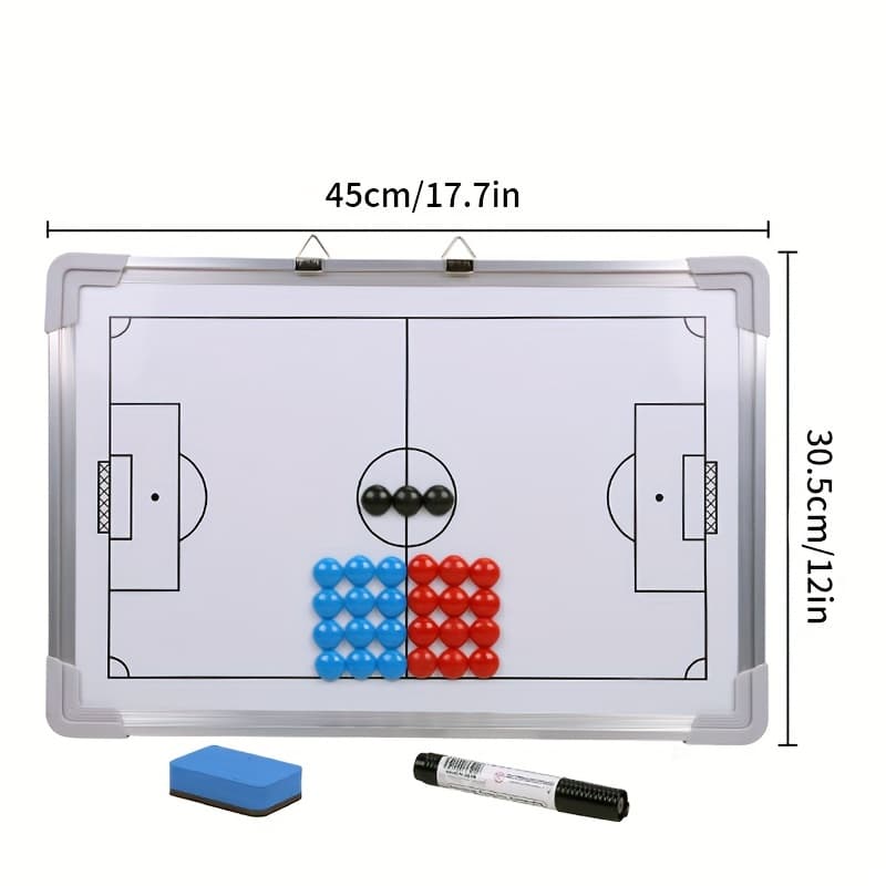 TEMU Aluminum Alloy Magnetic Soccer Board, Wall Mounted Soccer Strategy Whiteboard, Football Coaching Clipboard