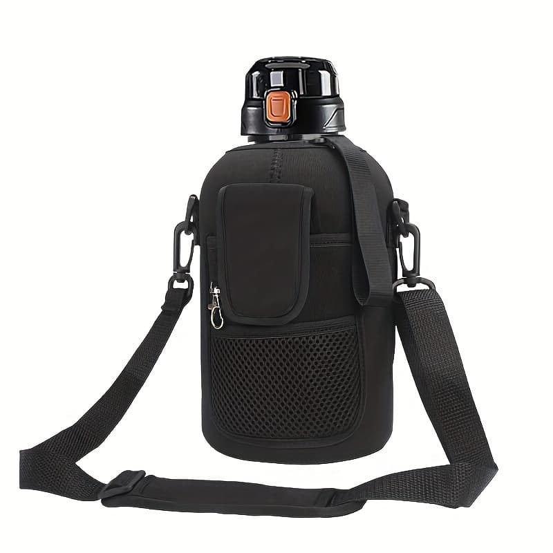 TEMU 1pc 1900ml/64oz Large Water Bottle Sleeve, Anti Neoprene Bottle Holder With Shoulder Strap (sleeve )