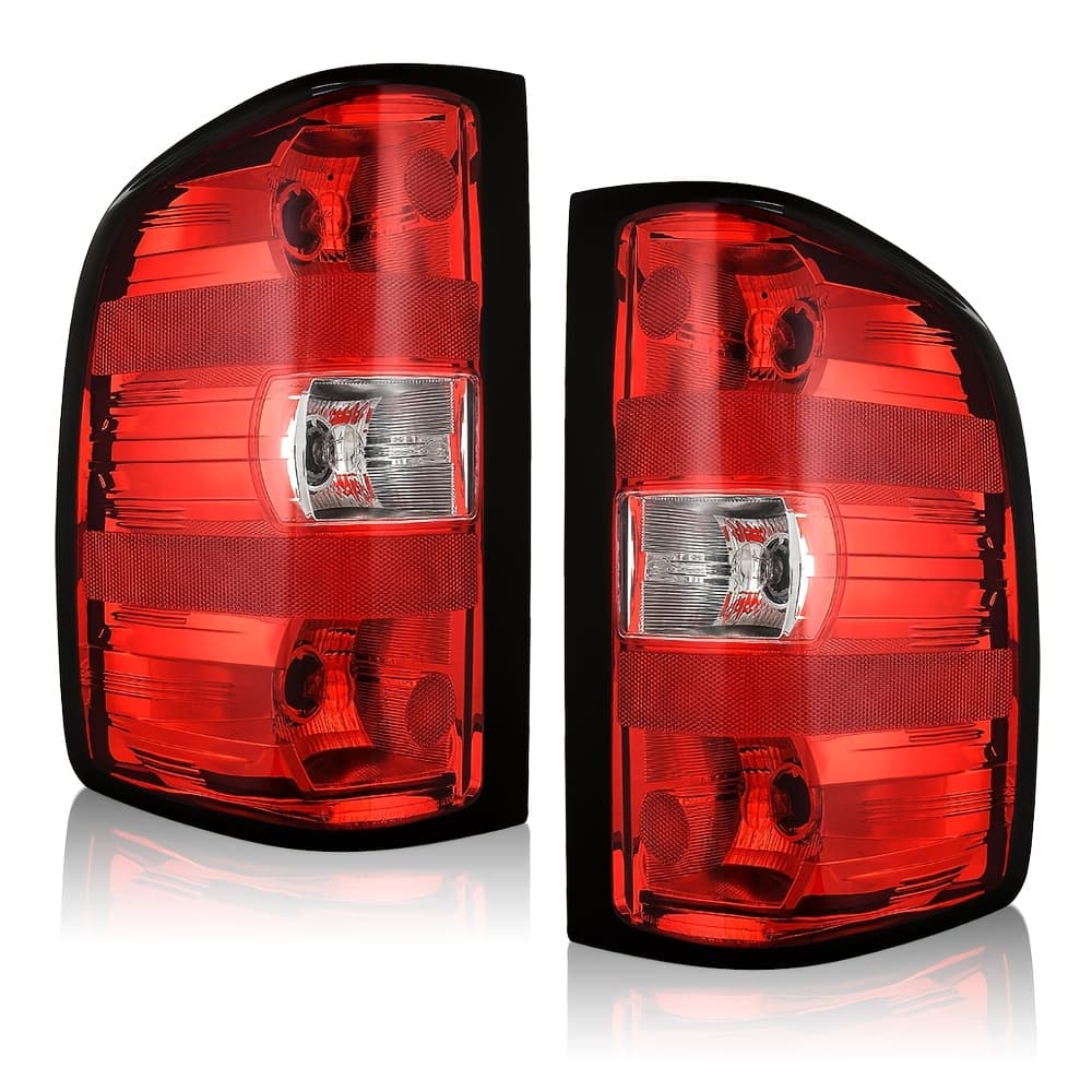 TEMU 2007-2013 Chevy Silverado 1500 2500hd 3500hd, Oem Style Tail Lights, Driver & Passenger Side, Replacement, Not For 2014-2018 (bulbs Not Included), Without Battery