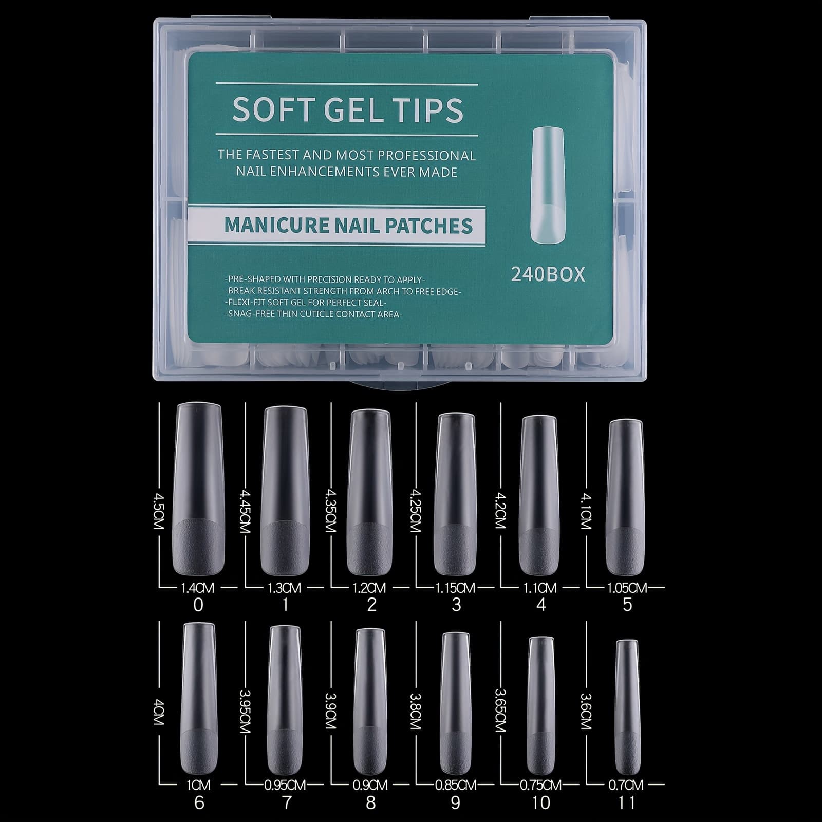 TEMU 4.5-inch Full Cover 240pcs