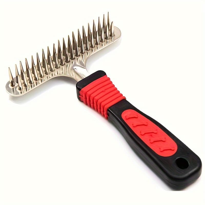 TEMU Dog Comb, Deshedding And Dematting Undercoat Rake Knot Out For Dogs