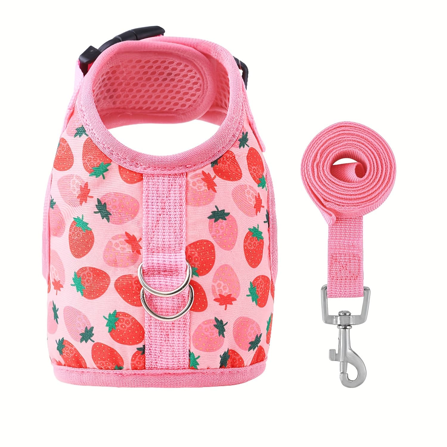 TEMU 2pcs Soft Cat Harness And Leash Set For Walking Escape Proof Soft Adjustable Vest Harnesses For Cats Breathable Adjustable Cat Harness