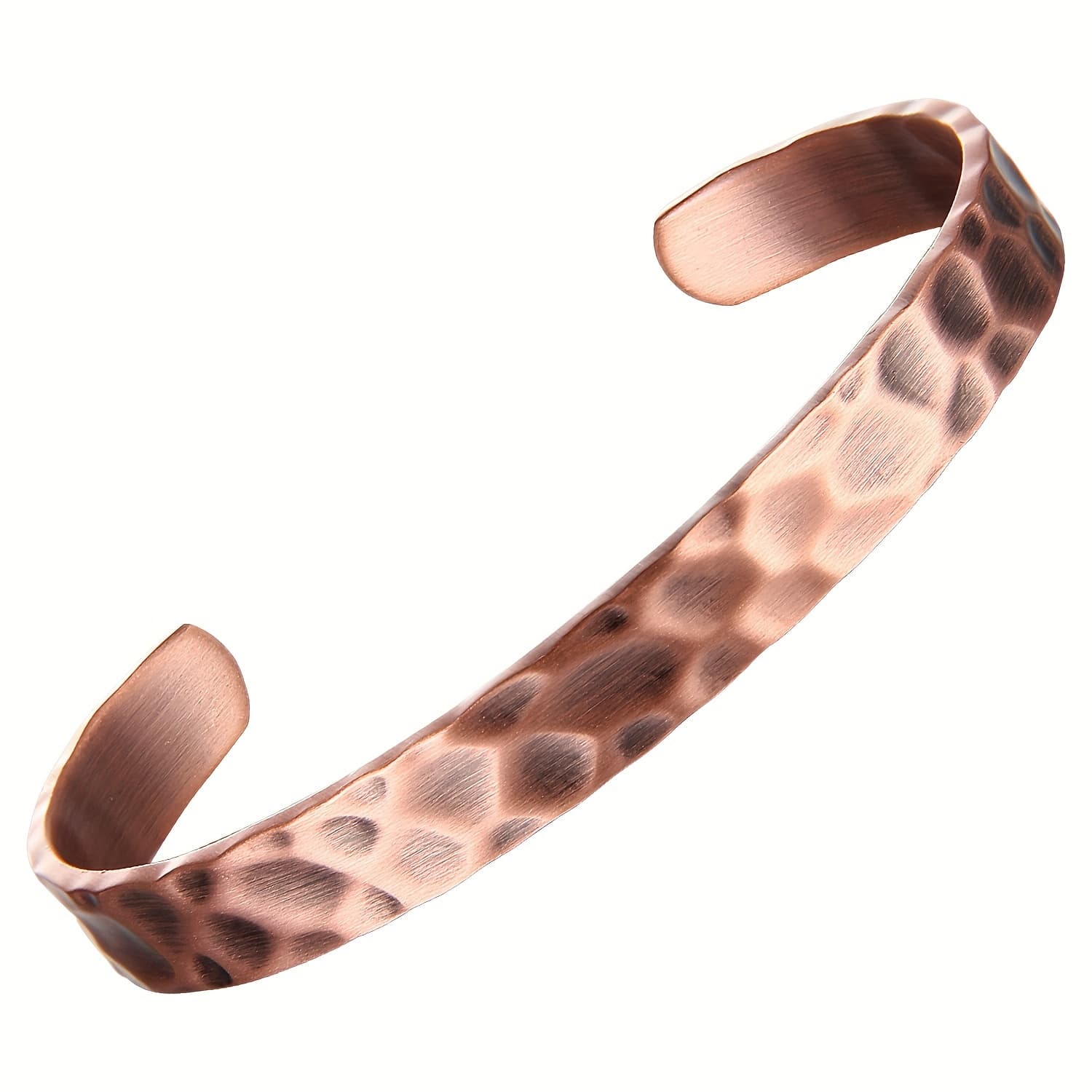 TEMU Fashion Copper Bracelets For Men Women, Copper Cuff Adjustable Size Copper Jewelry Gift For Birthday Christmas