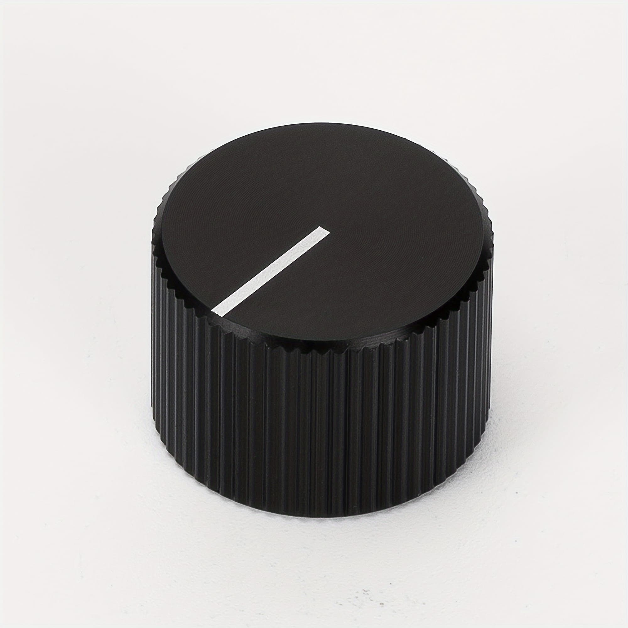 TEMU 1pc Volume Knob Electric Guitar Knobs Knob Guitar Volume Knobs Audio Tone Knob Volume Amplifier Knob Aluminum Alloy Potentiometer Knob Hats Spiral Button With 6.35mm Shaft Hole Diameter
