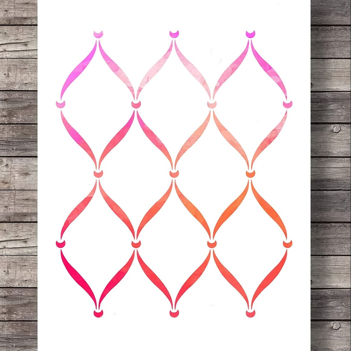 TEMU Large Reusable Trellis Wall Stencil (12x14 Inch) For Painting On Wall Furniture Floor Fabric Stencils