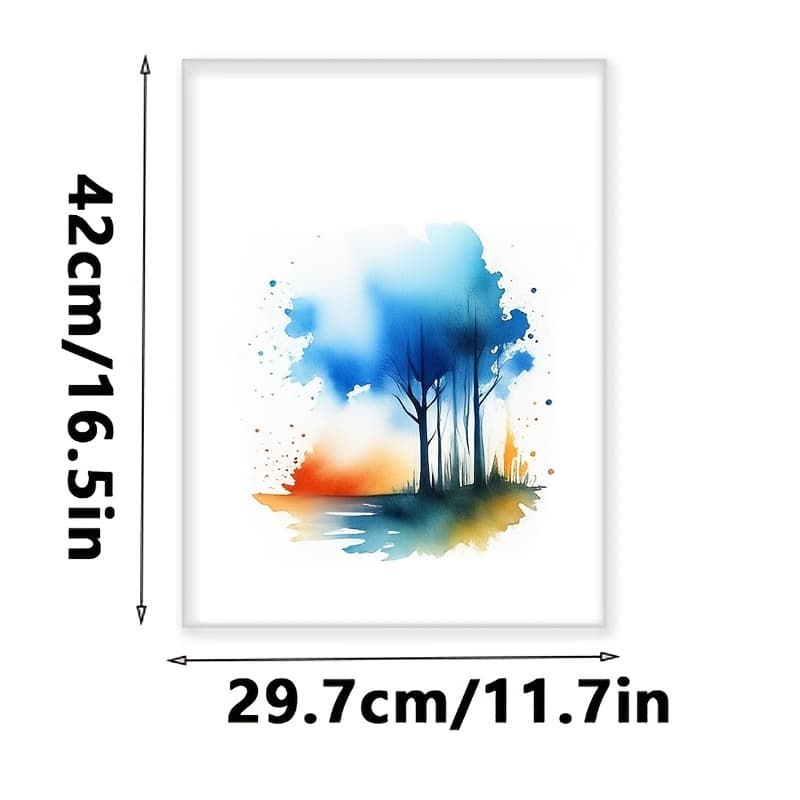 TEMU 50pcs A3 Artist-grade Watercolor Paper, Popular Artists And Beginners, Are Specifically Designed For Watercolor Techniques. Are Suitable For Watercolor Paintings,