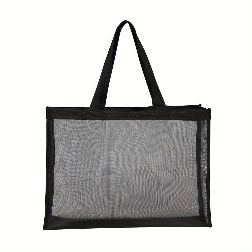 TEMU Large Capacity Mesh Beach Travel Tote Bag