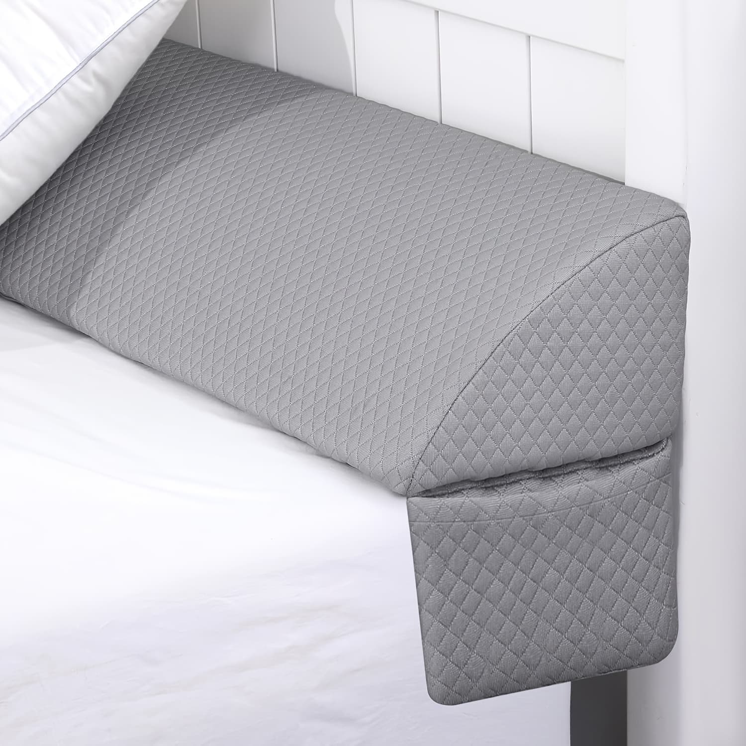 TEMU Wedge Pillow Headboard For Bed For , Foldable Bed Wedge For Filler, Matterss For Filler, Multi Functional Bed Crack Pillow, Large Queen/king For Between (0")