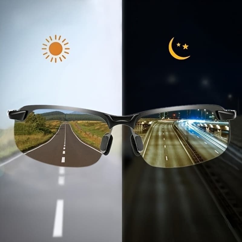 TEMU 1 Pair Of Night Vision Glasses - Color-changing Lenses, , Perfect Gift