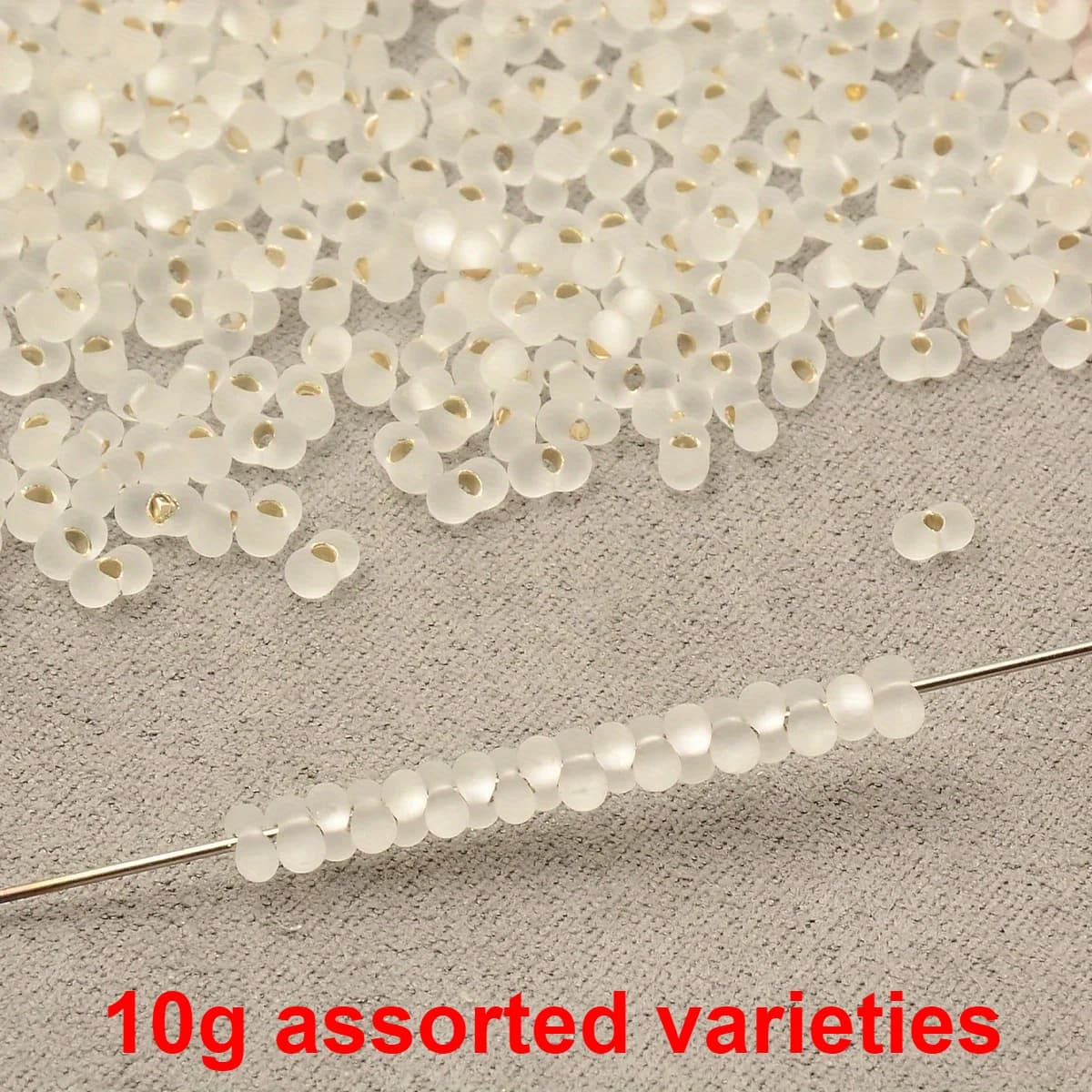 TEMU 0.4cm .340pcs 10g Random Color Charm Mgb Silvery Lined Peanut Beads Bracelet Necklace Earring Spacer For Jewelry Making Additions Sewing Couple Bracelet Mobile Phone Chain Handmade Supplies