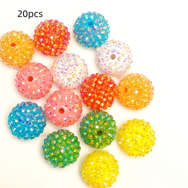 TEMU 20pcs Earrings With Colored Balls, Pen Additions, Random Mixed Colors