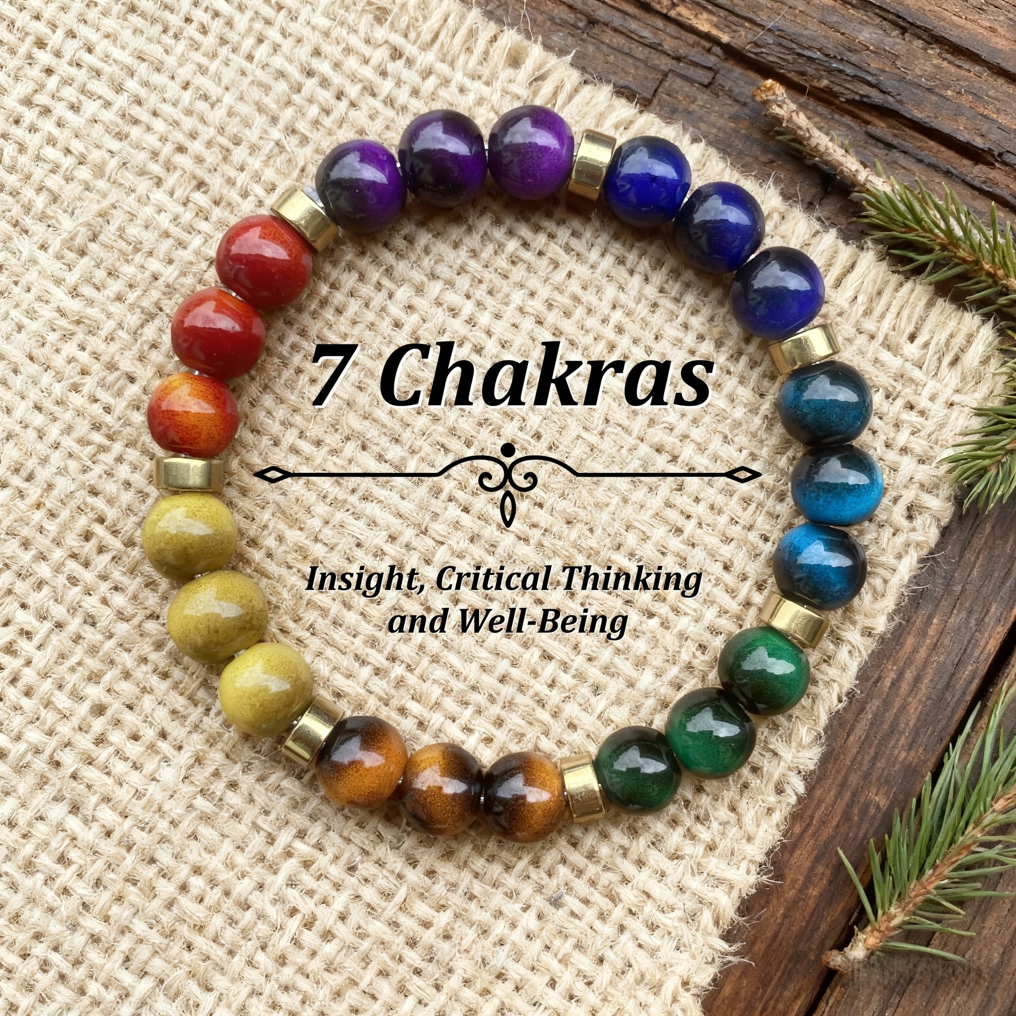 TEMU 1pc Meditation Bracelet, Made Of Natural Eye Stone Beads, Attracts Wealth And , Balances Emotions, Suitable For Daily Wear, An Ideal Gift For