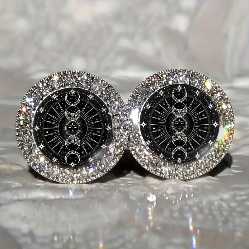 TEMU Shining Mysterious Star And Earrings, Exquisite And Jewelry For Fashionable Wear, Ideal Gift And Trendy