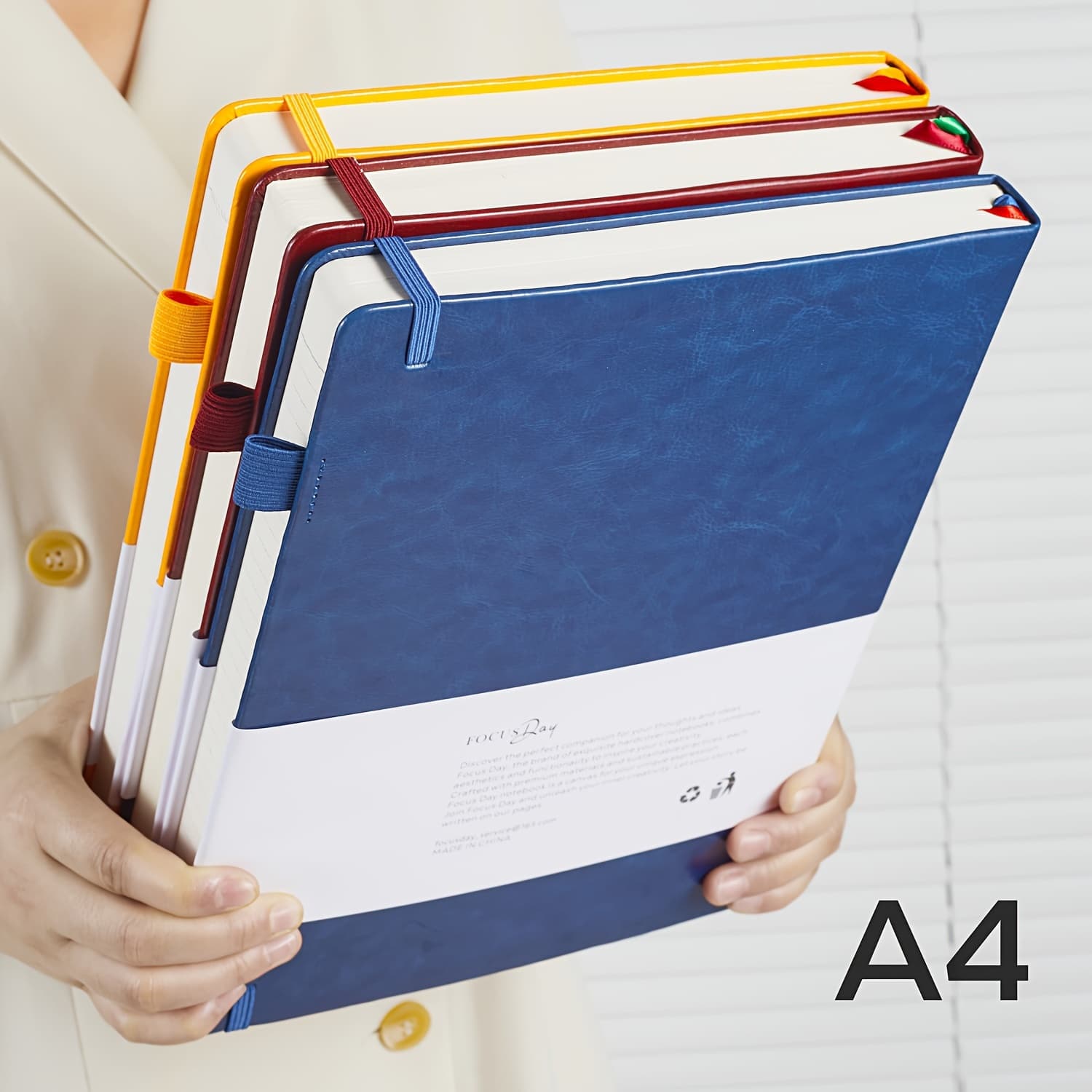 TEMU A4 Hardcover Notebook, Large College Ruled Notebook For Women Men, 320 Pages Leather Lined Journal Notebook For Work School Study Writing Business, 100gsm Thick Paper, 8.5" X 11", School Supplies