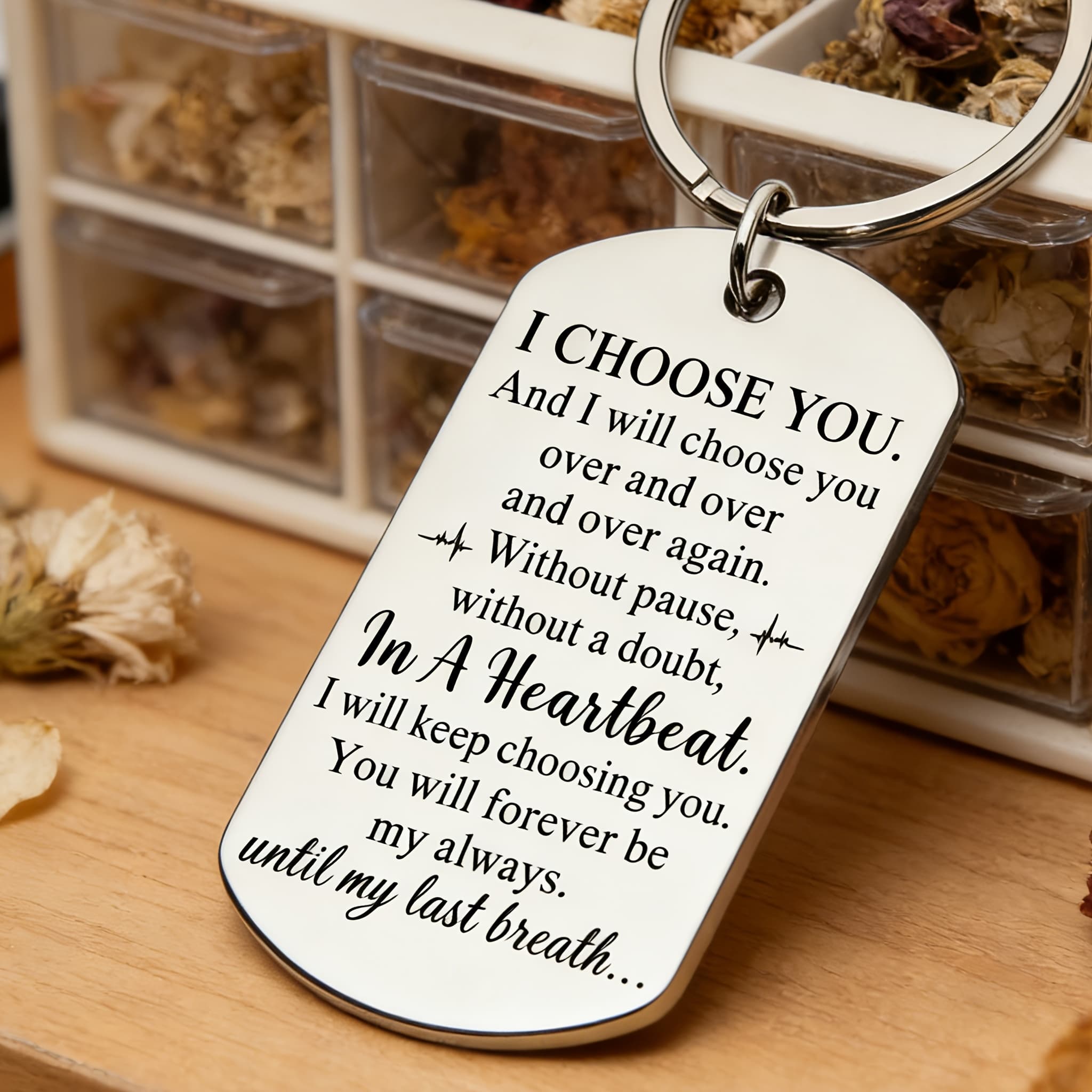 TEMU Gifts For Him Boyfriend Husband Girlfriend Wife Gifts For Him Her Little Cute Gifts You, I Love You, Stainless Steel Keychain