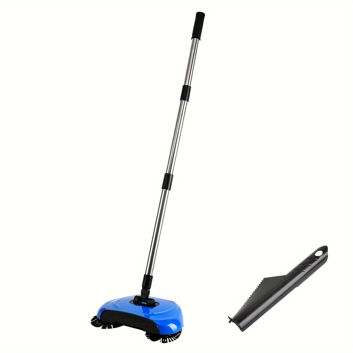 TEMU Hand-push Rotating Broom, Dustpan, And Mop - No Electricity Required, Floor Cleaning Tool