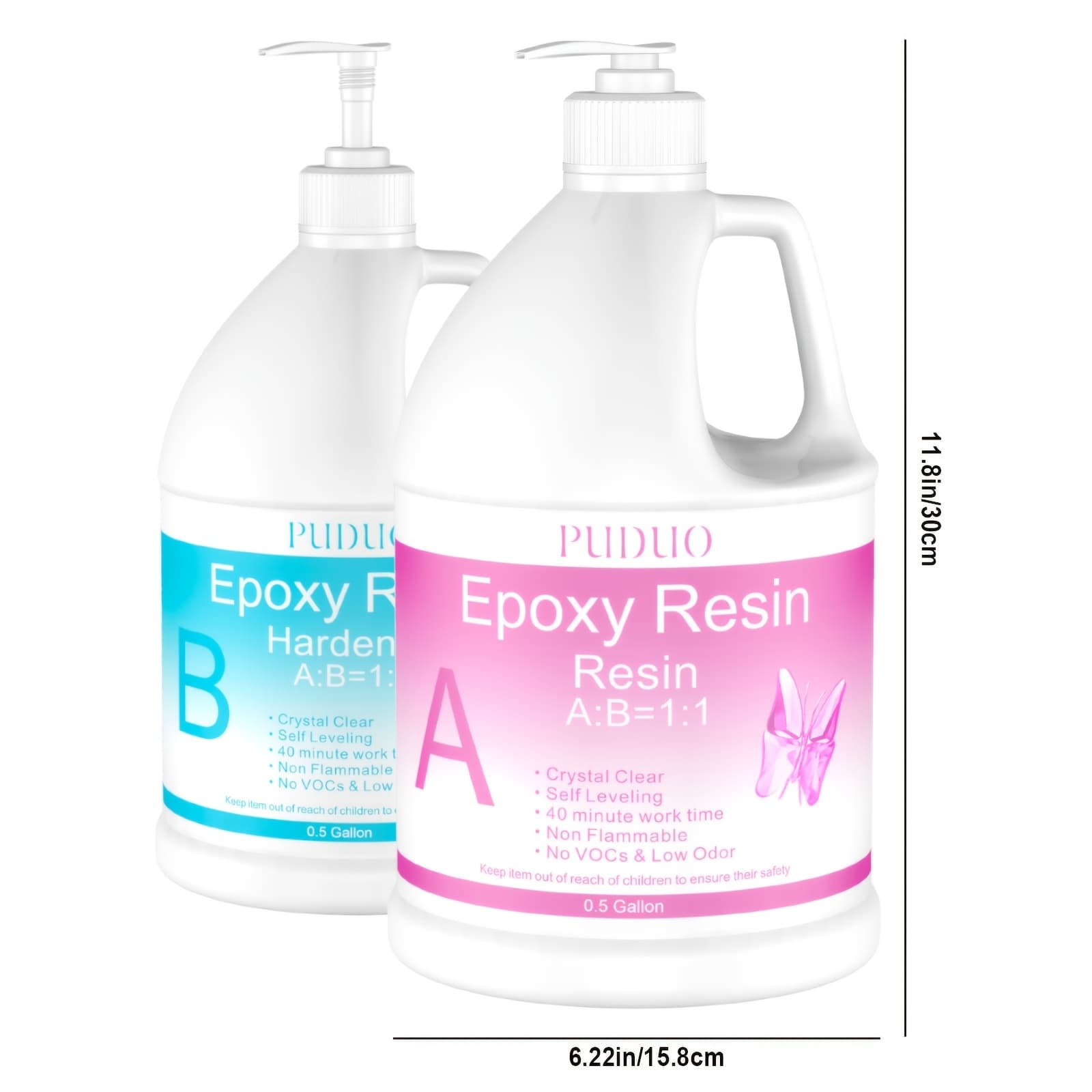 TEMU 3gallon Oz Epoxy Resin Kit(384oz & 256oz & 128oz), Non-yellowing & Bubble-free, Fast Cure For River Tables, Wood , Countertops, Art Casting, Jewelry, Diy Projects