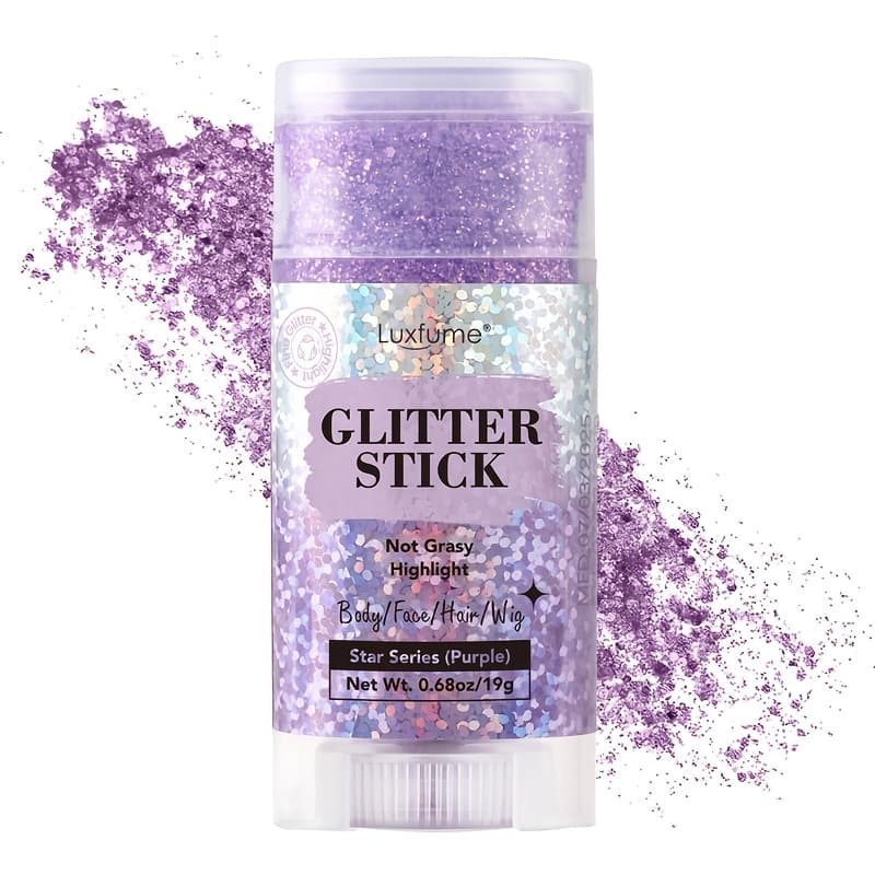 TEMU Luxfume 3-in-1 Sparkle Stick | Glitter For Face And Body | Fast-drying, Non-tacky | Partyessentia